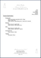 Original specification of the job